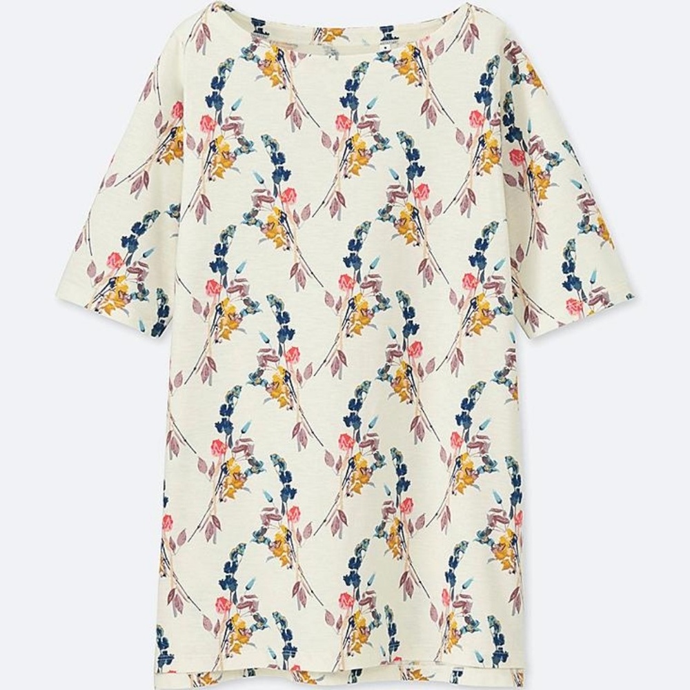 Uniqlo Épice Collection Floral Boatneck Tee